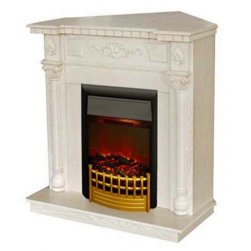 Каминокомплект Real Flame Dacota Corner (белый дуб)+Rimini Каминокомплект Real Flame Dacota Corner (белый дуб)+Rimini в Архангельске